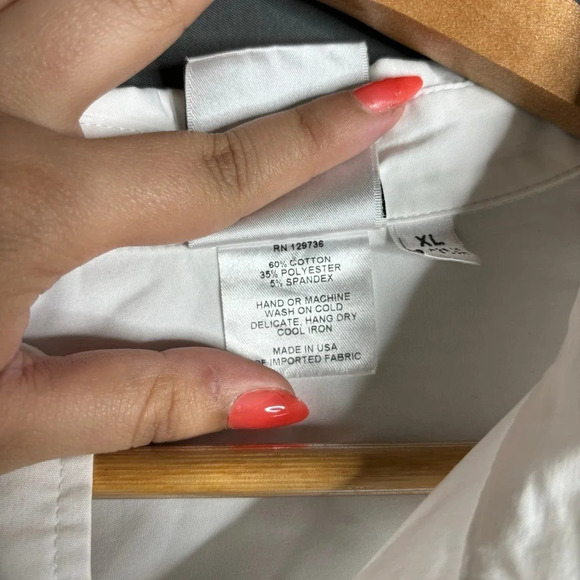 Finley Alex Perfect Dress Shirt White Size XL - Picture 7 of 7